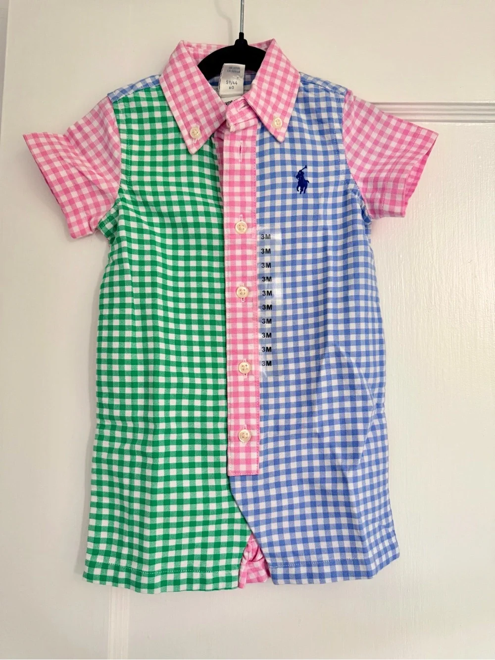 Ralph Lauren Baby Gingham Button-Up Romper